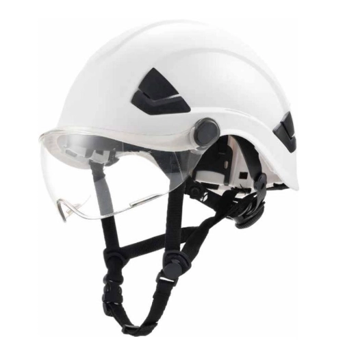 PRYME-ONE LINESMAN HELMET WITH ENHANCED ANTI-FOG GOGGLES