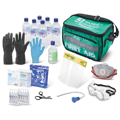 Click Medical Acid Attack Response Kit Green